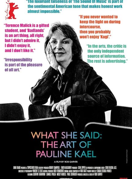 دانلود فیلم What She Said: The Art of Pauline Kael 2018