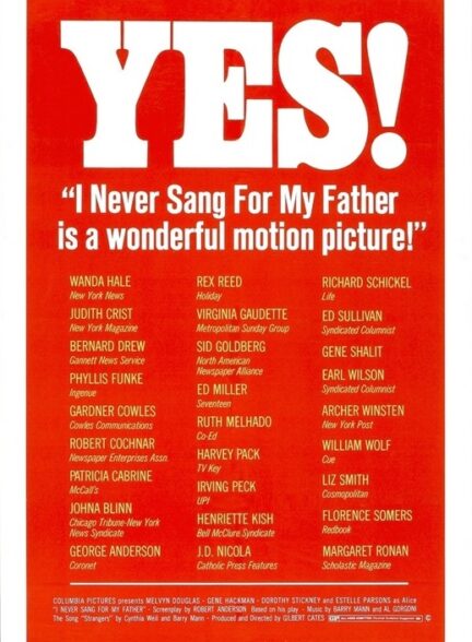دانلود فیلم I Never Sang for My Father 1970